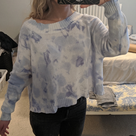 Blue tie dyed sweater - Picture 4 of 4